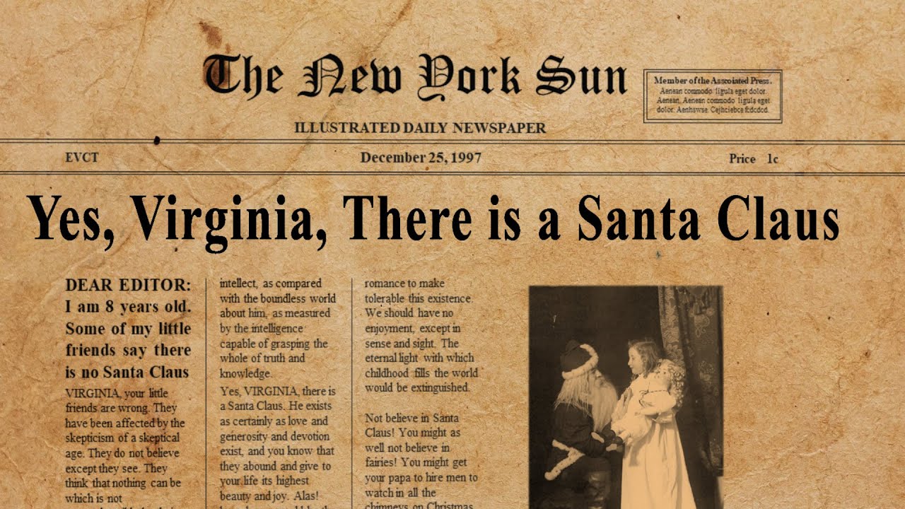 Auditions upcoming for W.H.A.T.'s rendition of 'Yes, Virginia, There Is a Santa Claus' - The Observer Online