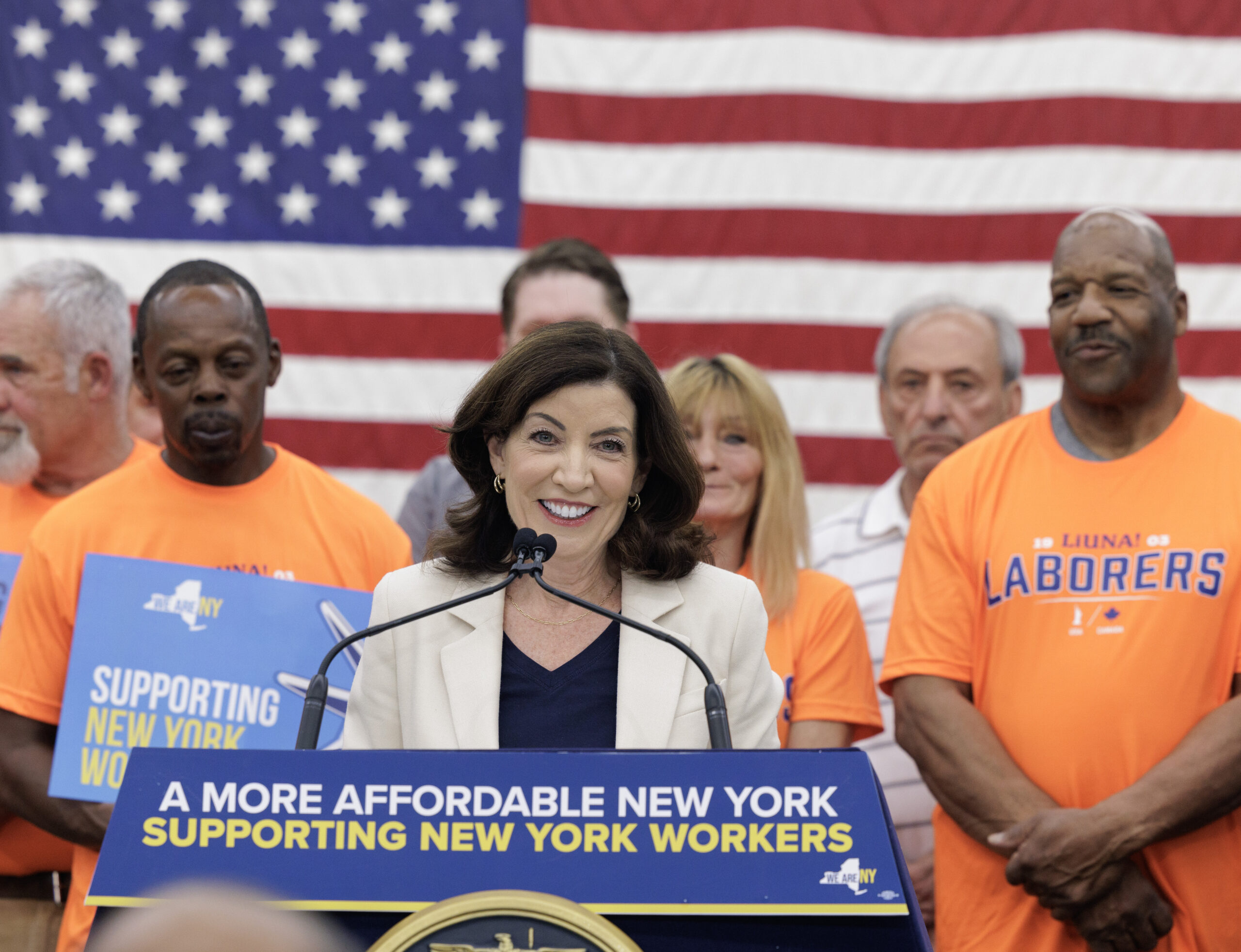 Gov. Kathy Hochul announced a new advance portal for the Farm Employer Overtime Credit, which would allow employers to begin applying for reimbursements related to overtime pay. 
