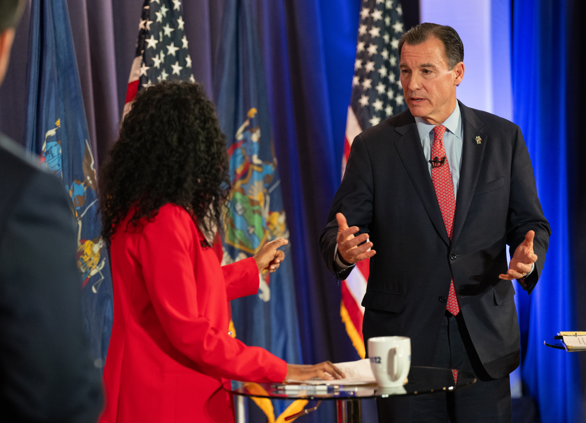 Former Rep. Tom Suozzi said that Republicans are talkers and not actors, something he hit Pilip for multiple times during their debate last night. 